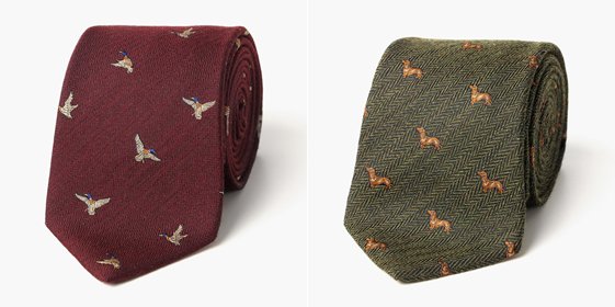 галстуки с животными